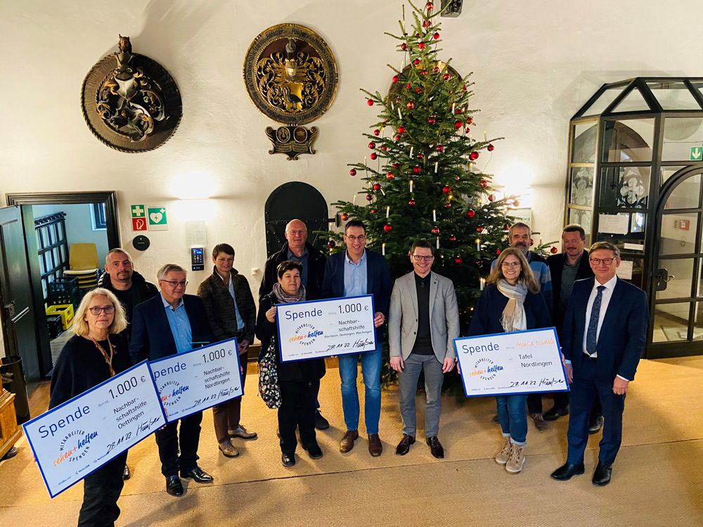 "Sehen und helfen" - Spendenübergabe Nördlingen "Sehen und helfen" - Spendenübergabe Nördlingen