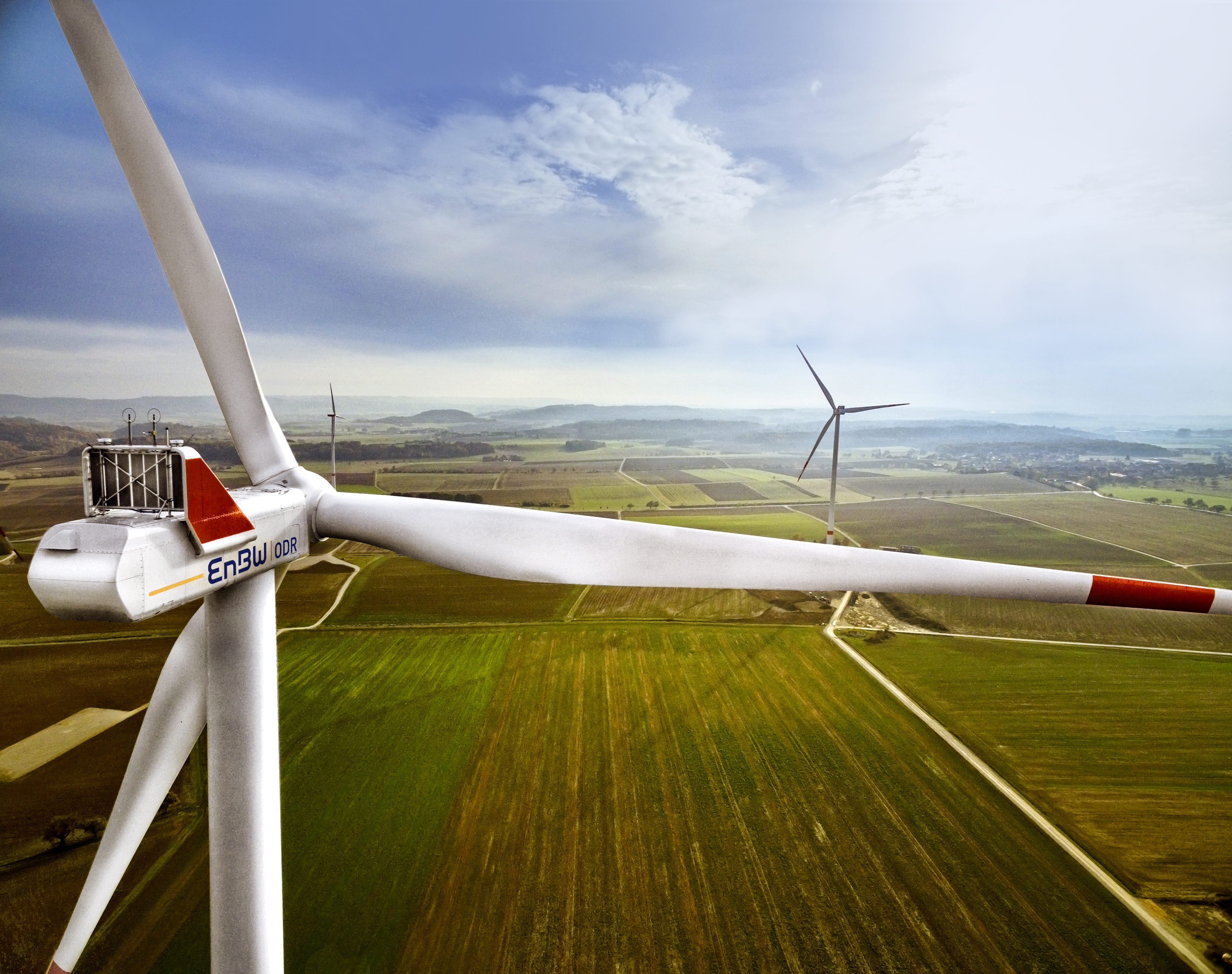 Windpark in Hausen am Bach bei Rot am See